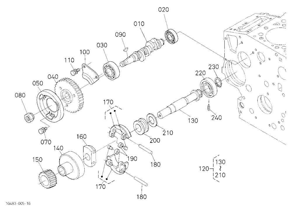 Fuel Camshaft And Governor Shaft