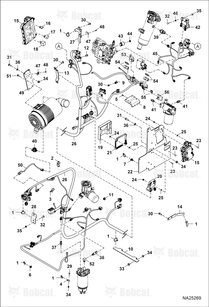 Engine Electrical Circuitry (Frame Harness, Fuse Relay, & Sensors)