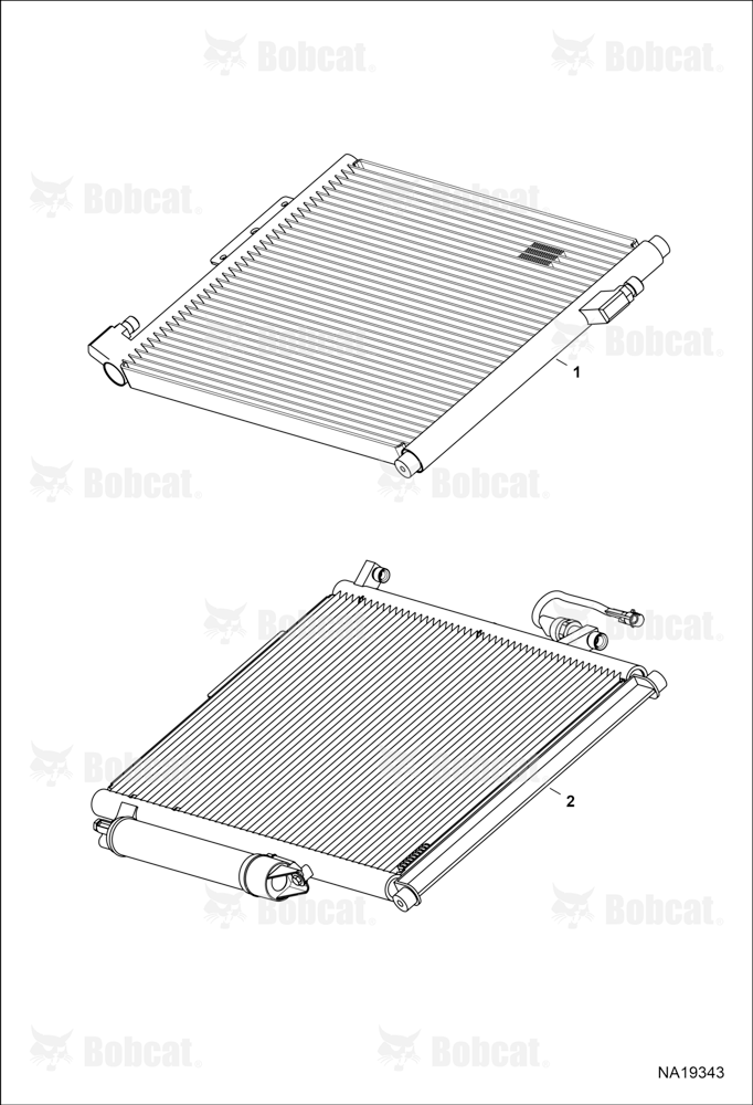 Engine & Attaching Parts (A/C Condenser Identification)