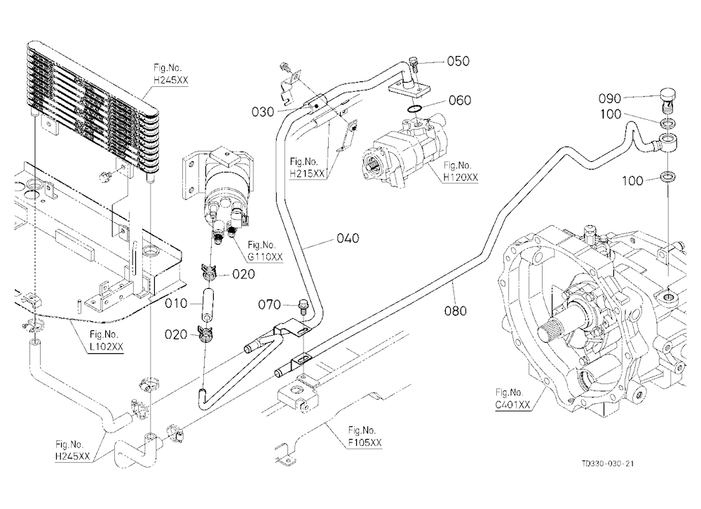 Oil Cooler Return Pipe