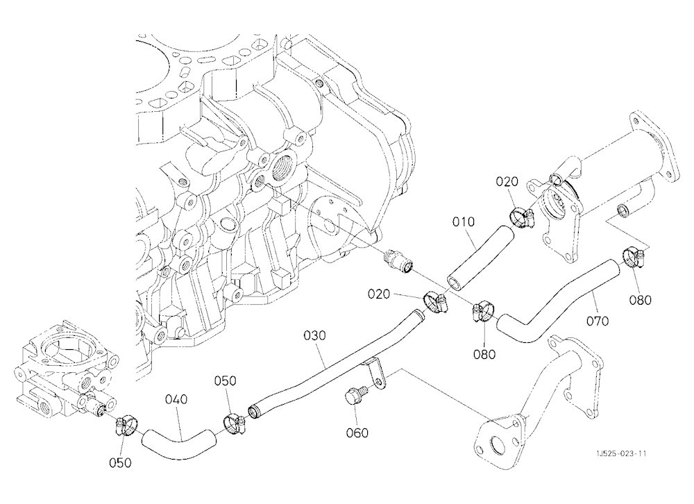Egr Water Piping (Selective Catalytic Reduction Sy