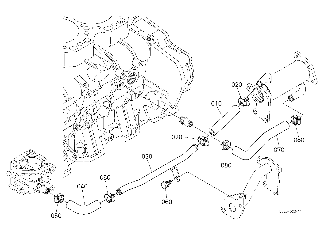 Egr Water Piping (Selective Catalytic Reduction Sy