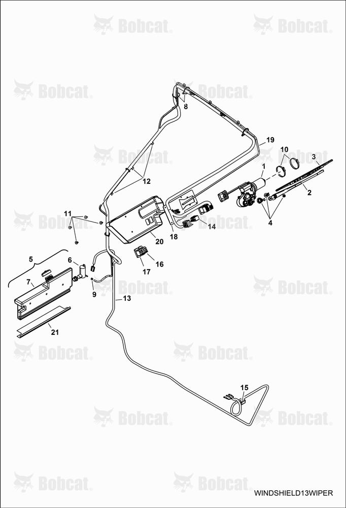 BODY, Windshield Wiper (W/Cab)  AVW211001 - AVW219999