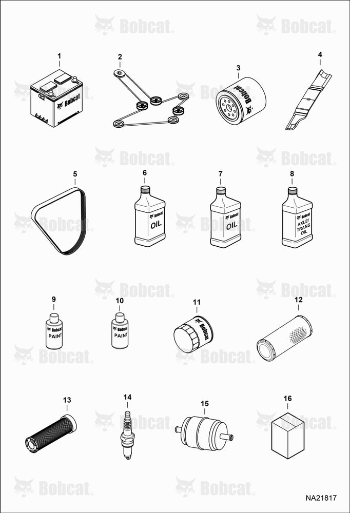 Maintenance Items (Service Parts)