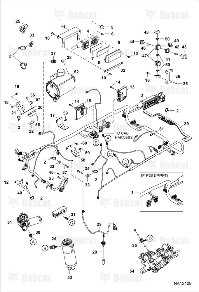 Engine Electrical Circuitry (Frame Harness & Filter Sensors)  A3NT15054 - A3NT18707, A3NU11539 - A3NU13076