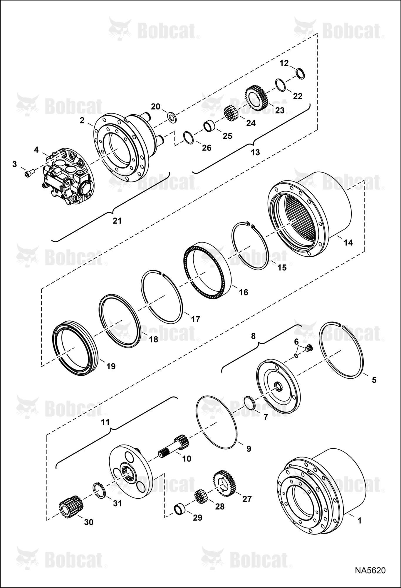 Travel Motor (Gear Box)