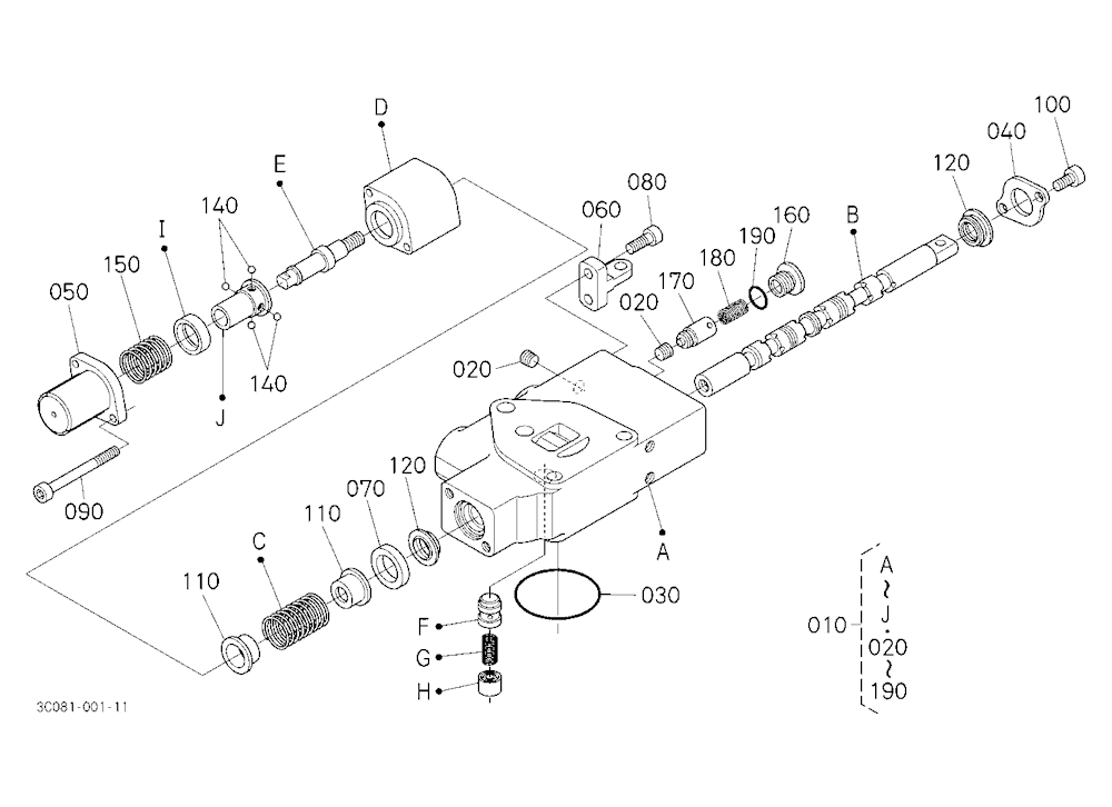 Auxiliary Control Valve (Fd) [Component Parts] [Op