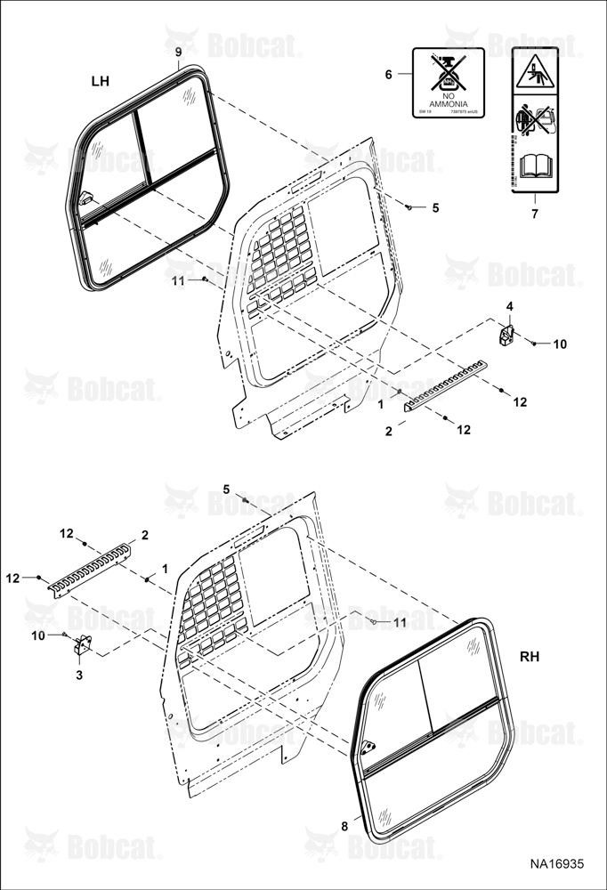 CAB Windows (Side) (Glass) (Clearview)