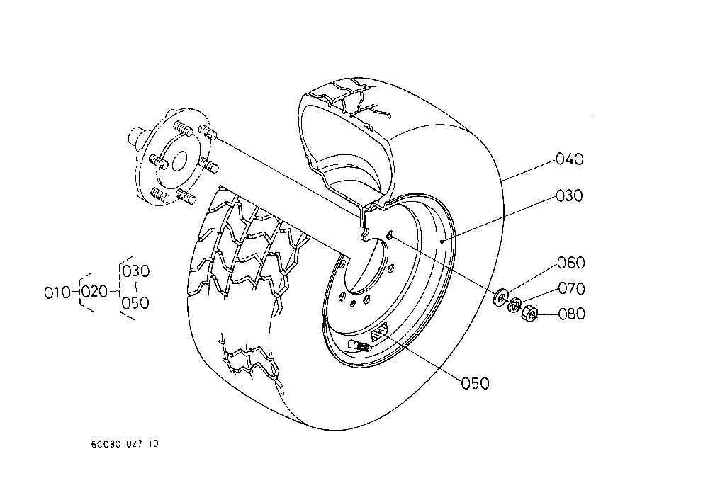 Front Wheel (21 X 8.00-10)