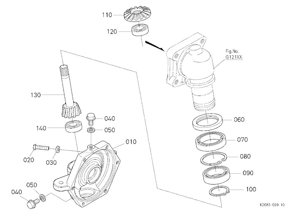 Front Axle Case Lh
