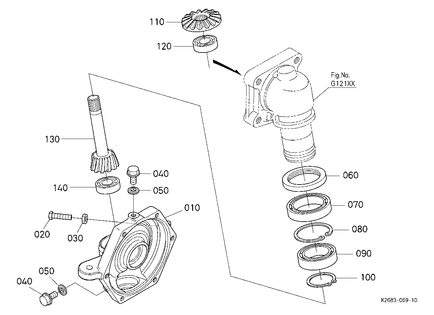 Front Axle Case Lh