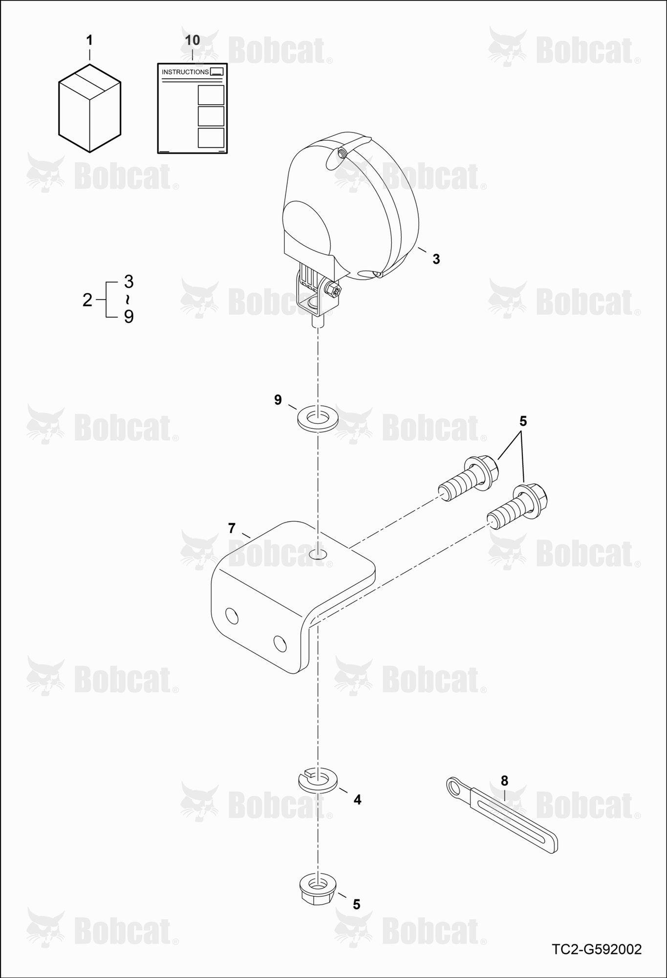 Rear Work Light Kit