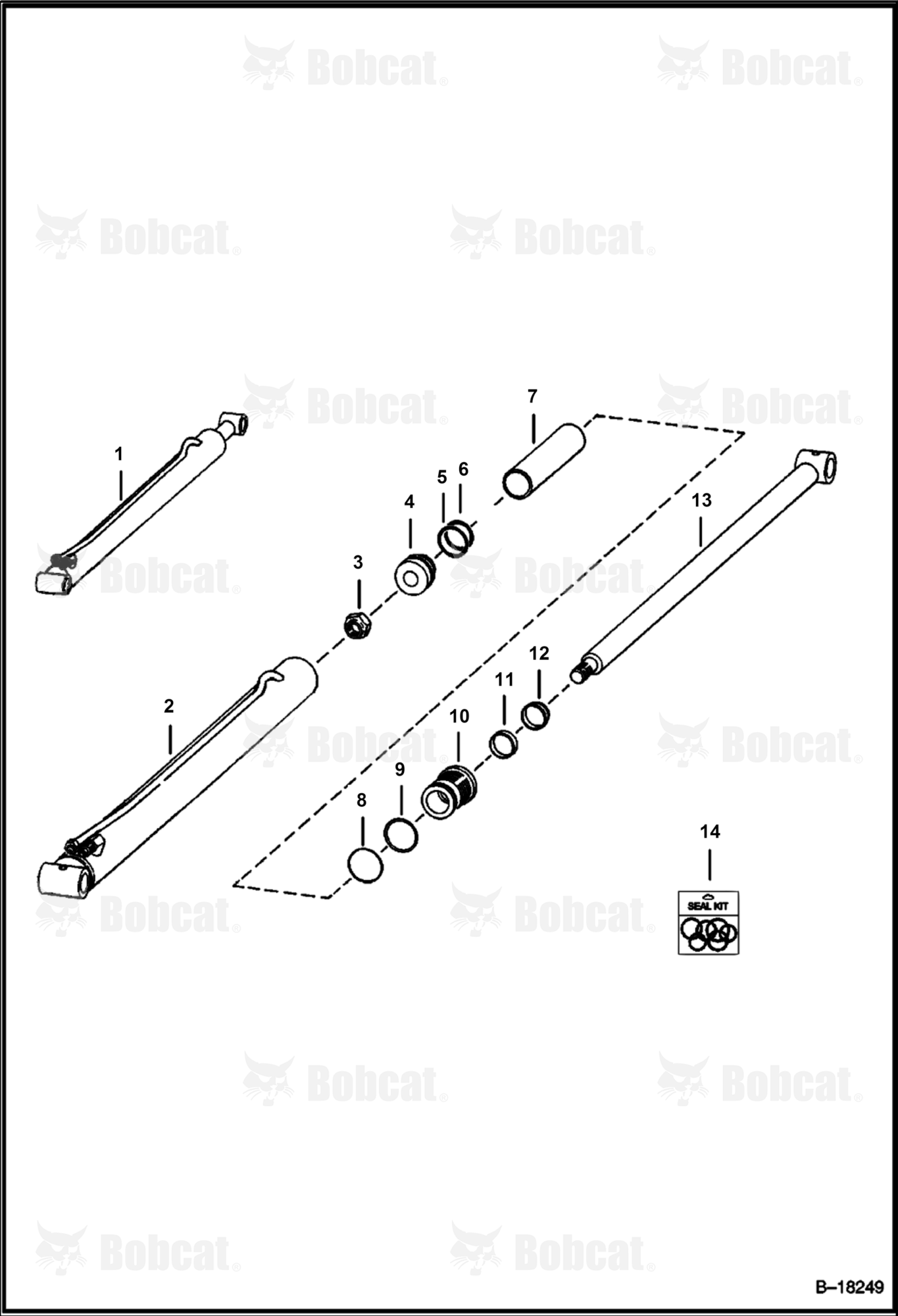 Lift Cylinder (W/Welded On Tube)