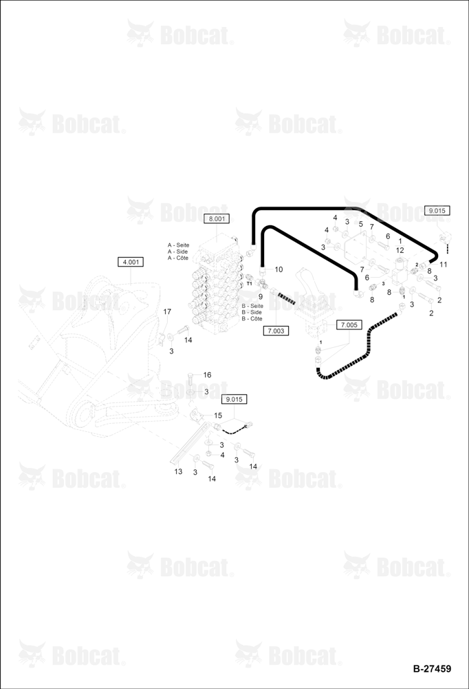 Hydraulic Installation - Boom Hight Limitation (Mono Boom - Previous Version)