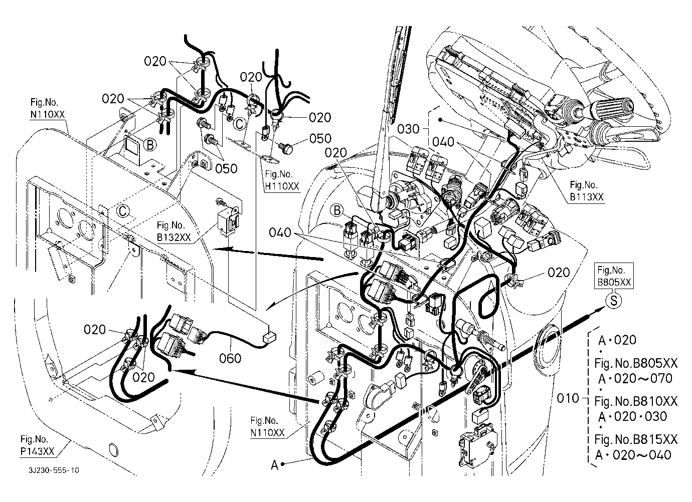 Electrical Wiring (Cab) 1 (Steering/Panel) [New]