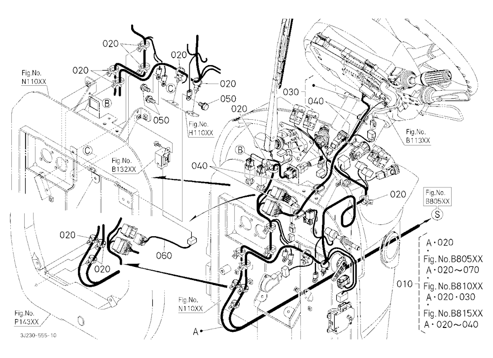 Electrical Wiring (Cab) 1 (Steering/Panel) [New]