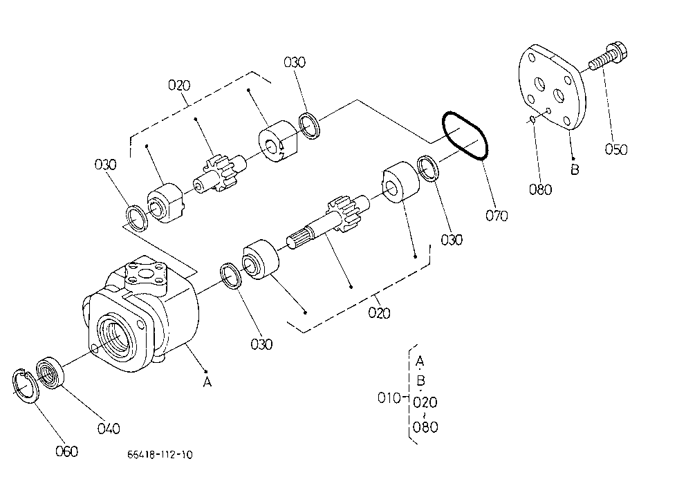 Hydraulic Gear Pump [Component Parts]