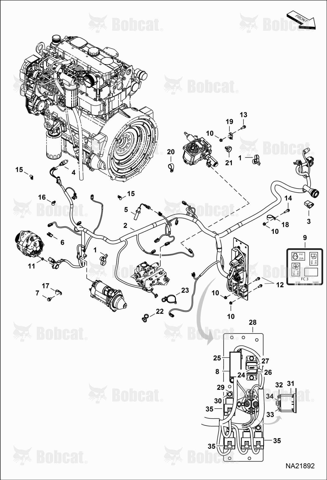 Engine Electrical Circuitry (Harness)