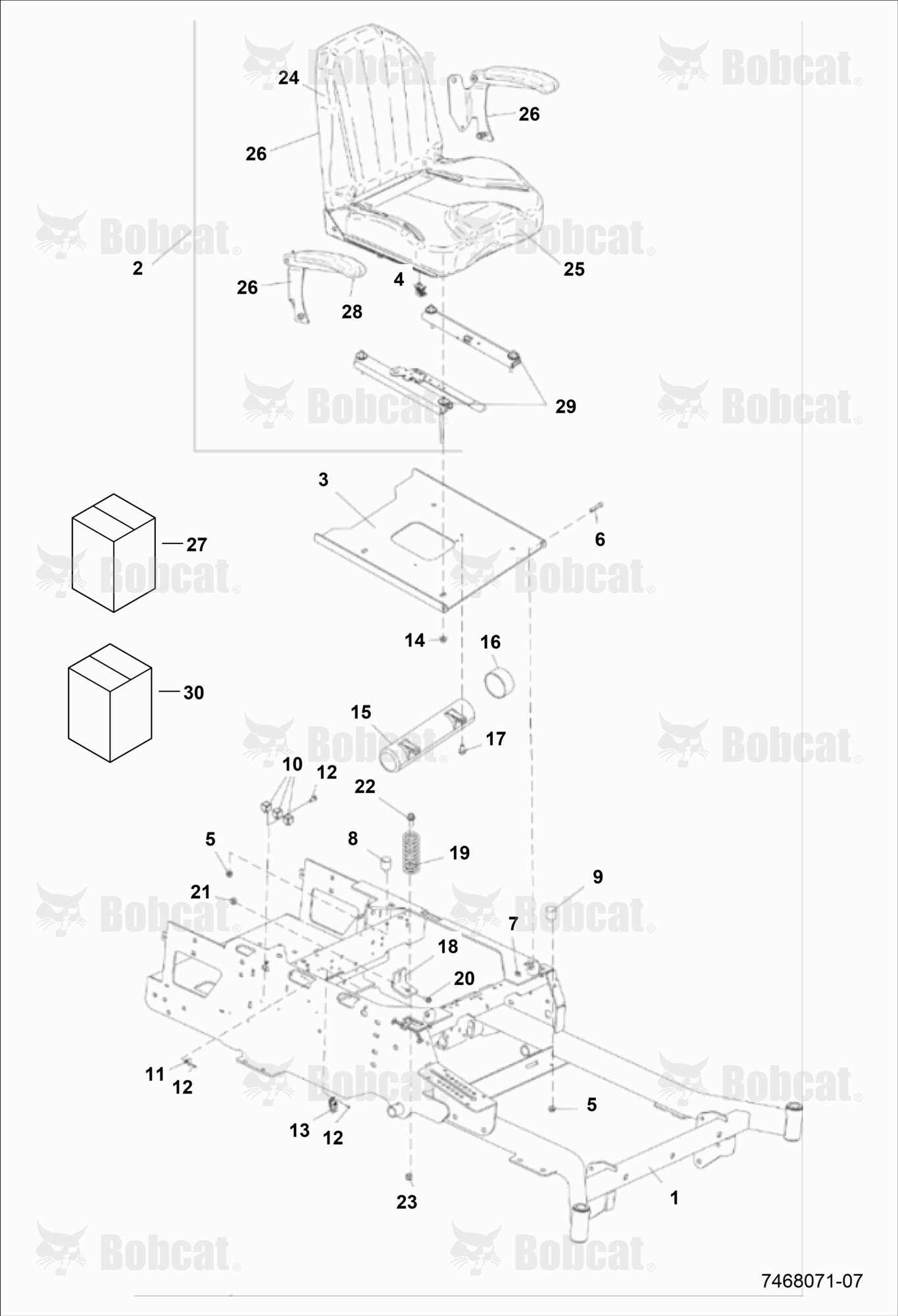 KICKPLATE/SEAT Assembly