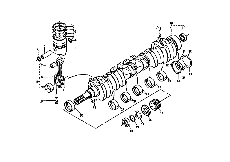 Piston, Crankshaft