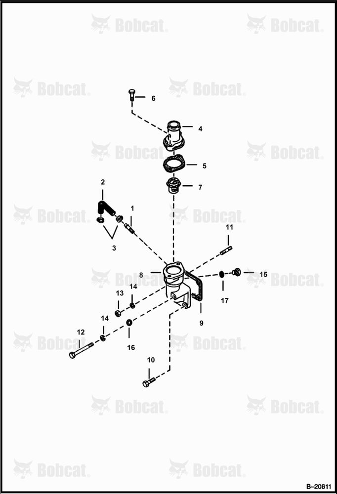 Water Flange & Thermostat