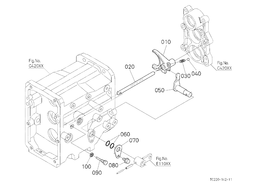 Range Gear Shift Fork