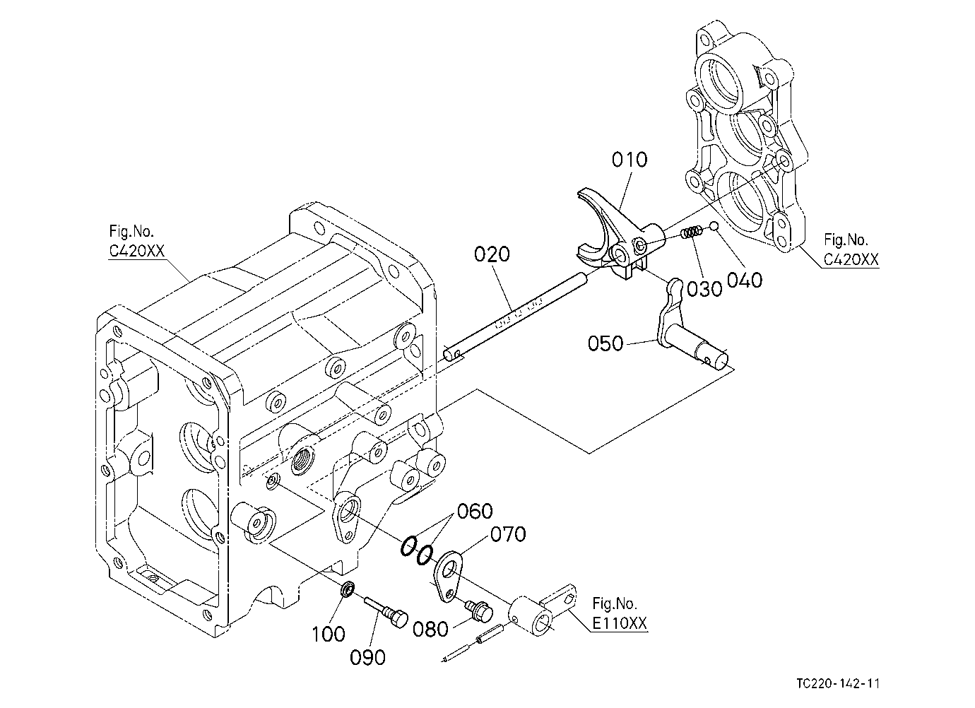 Range Gear Shift Fork