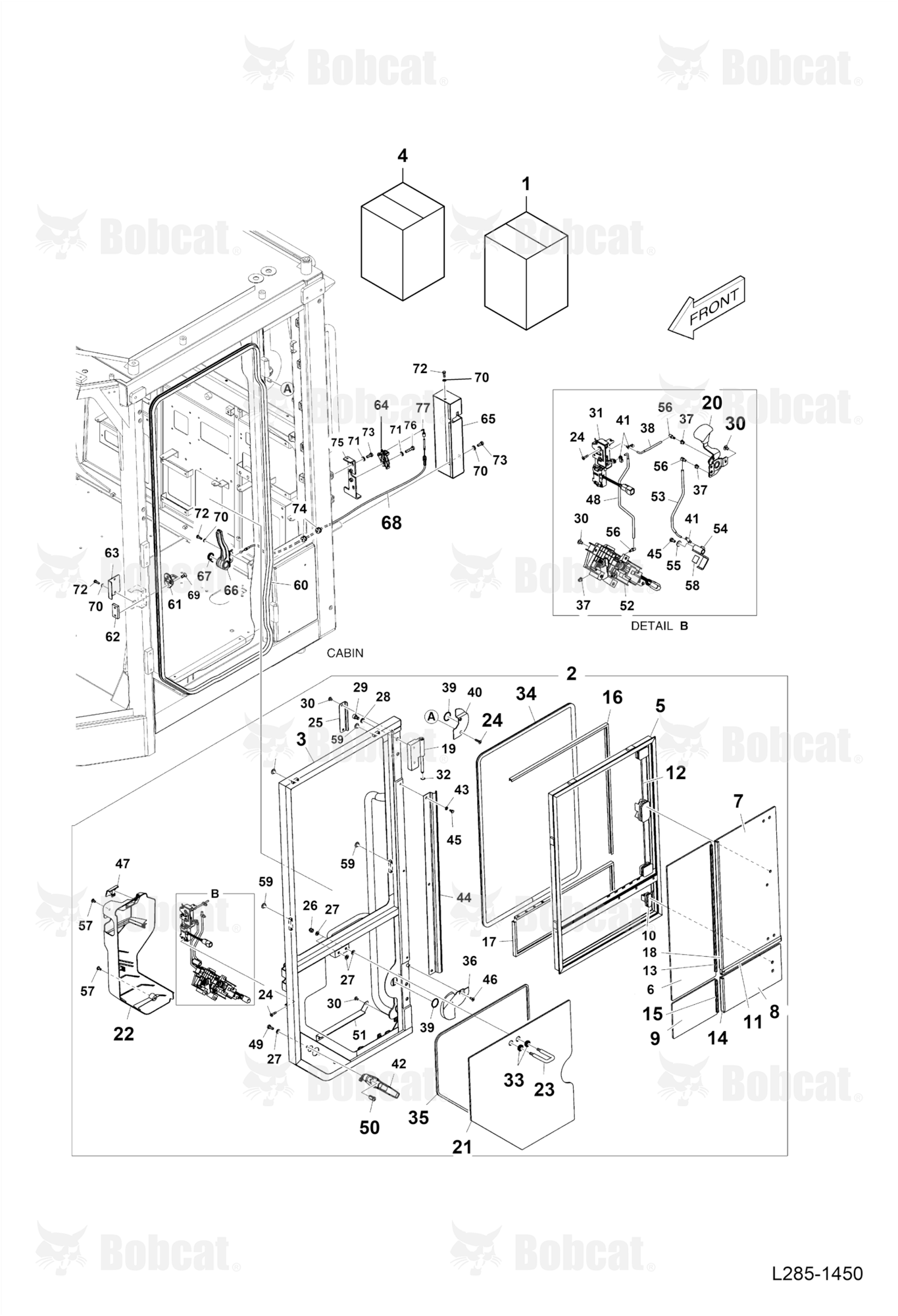 Cabin (Door Assembly) (L.H.)