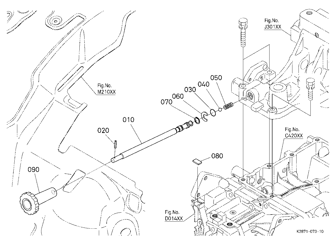 Fall Adjustment Shaft
