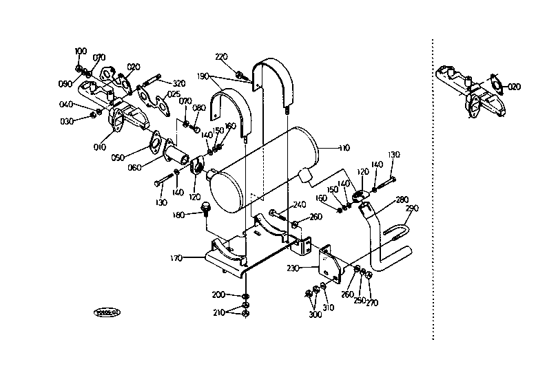 Muffler Exhaust Manifold