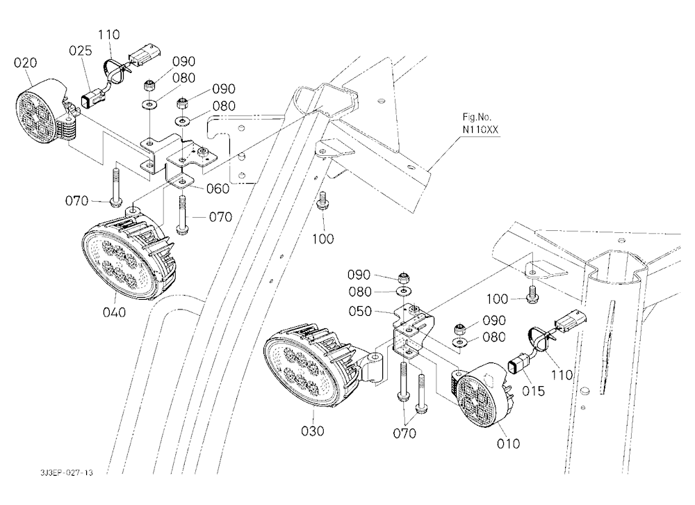 Work Light (Front/Roof)