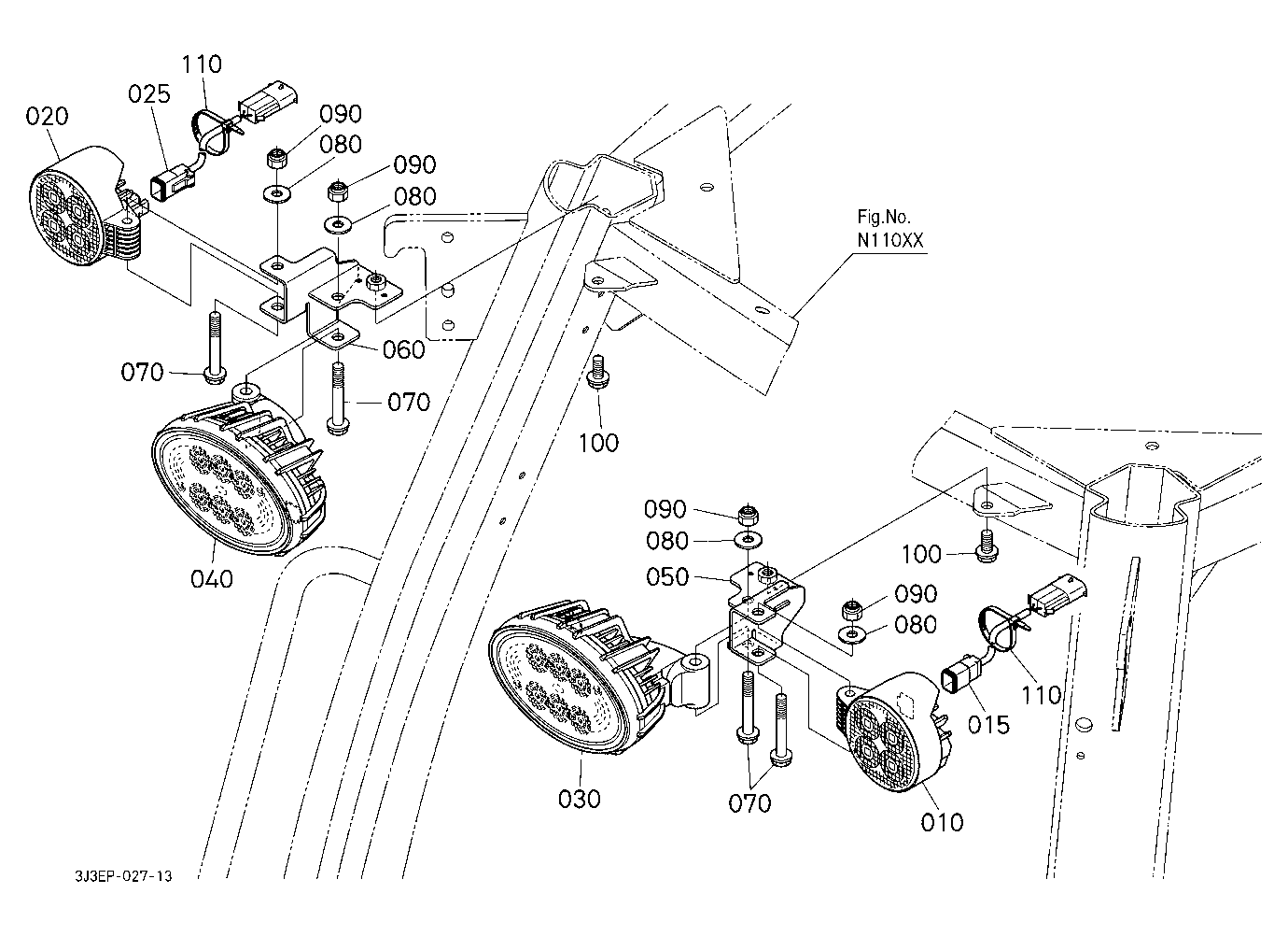 Work Light (Front/Roof)
