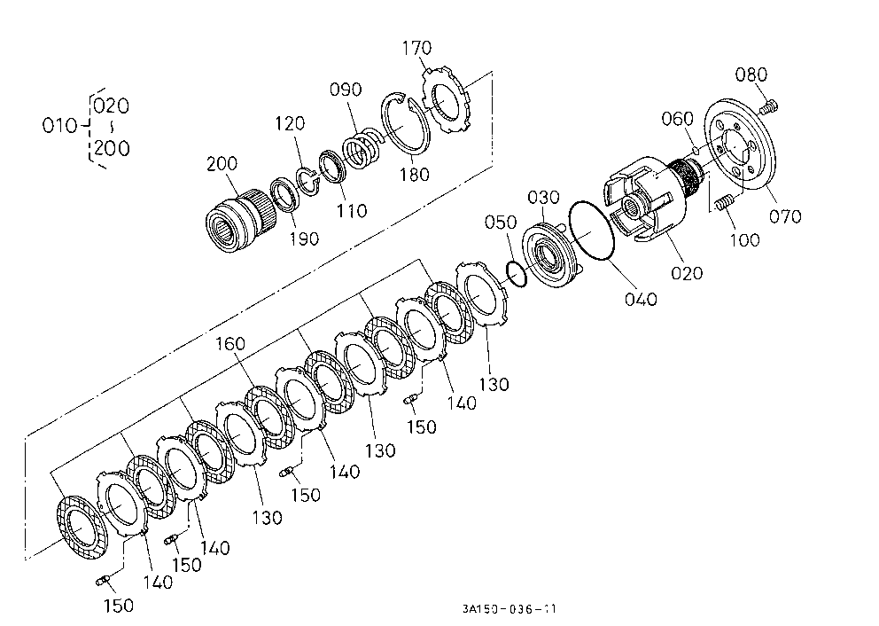 Pto Clutch [Component Parts] [Old Type]