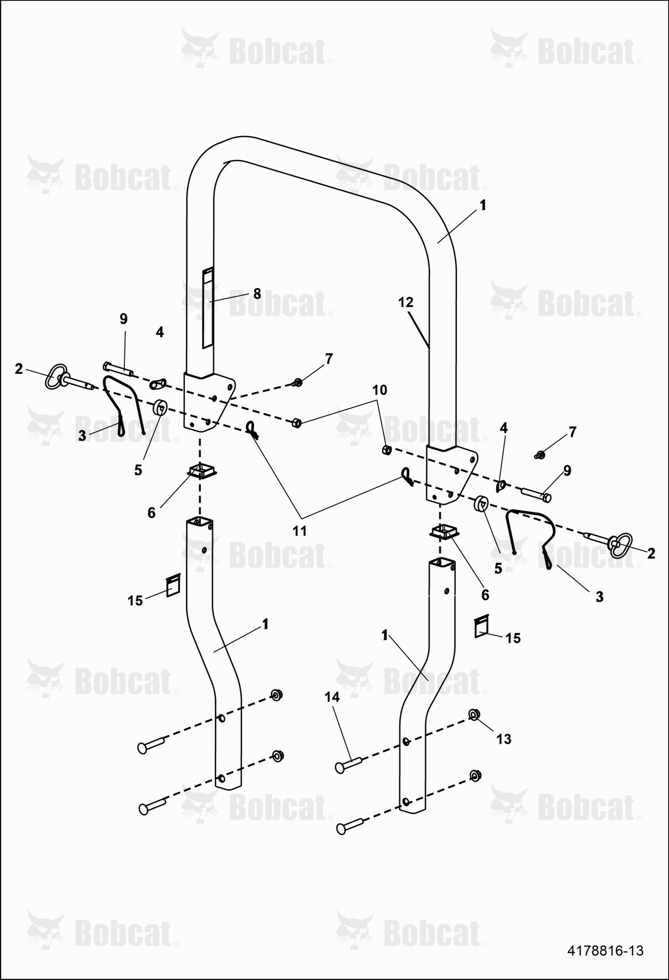 Folding ROPS
