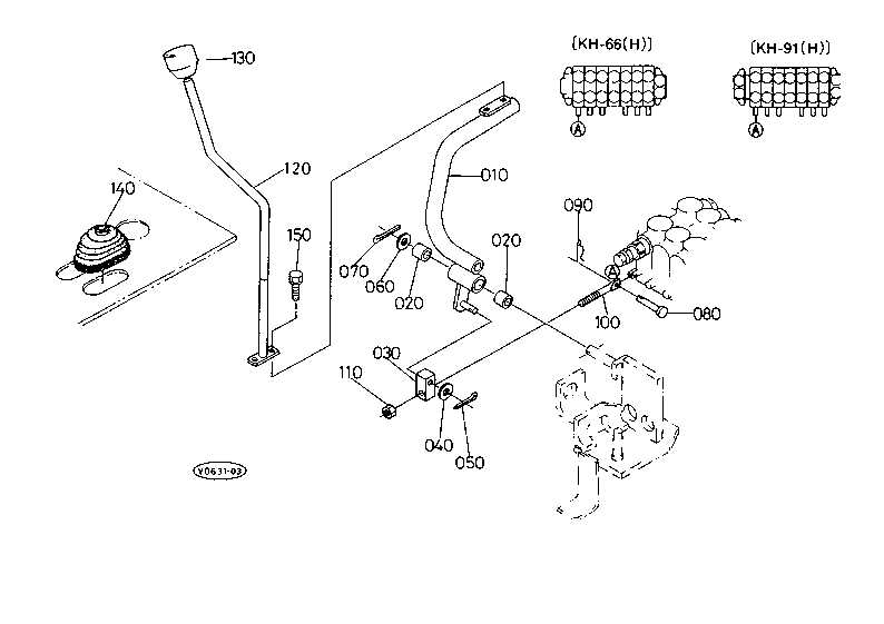 Control Lever (Dozer) [Except H.R.C.]