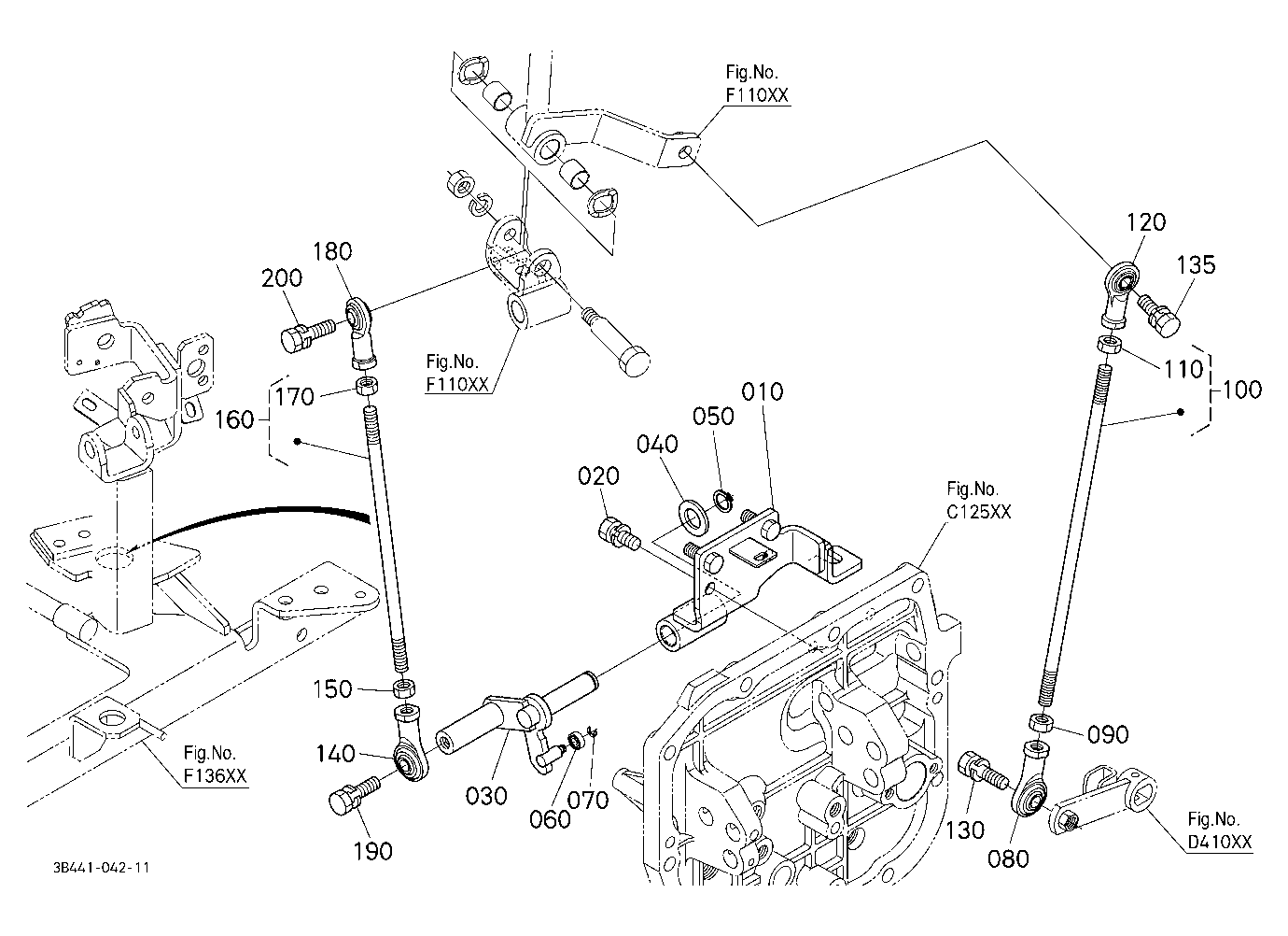Main Gear Shift Rod