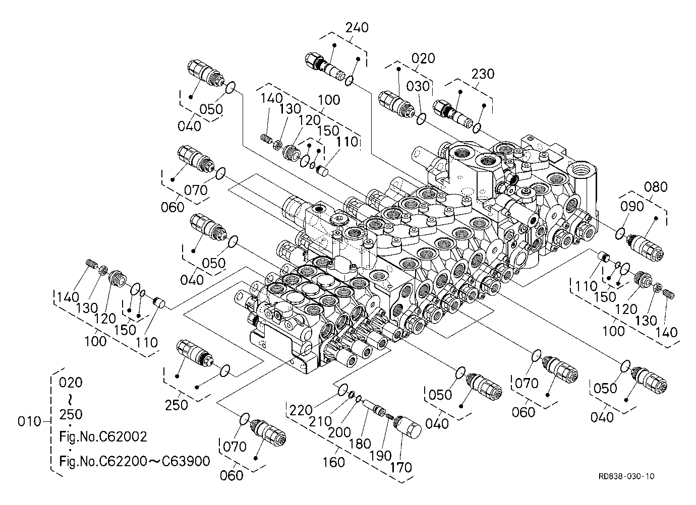 Control Valve (Relief) [Component Parts] [Angle Bl