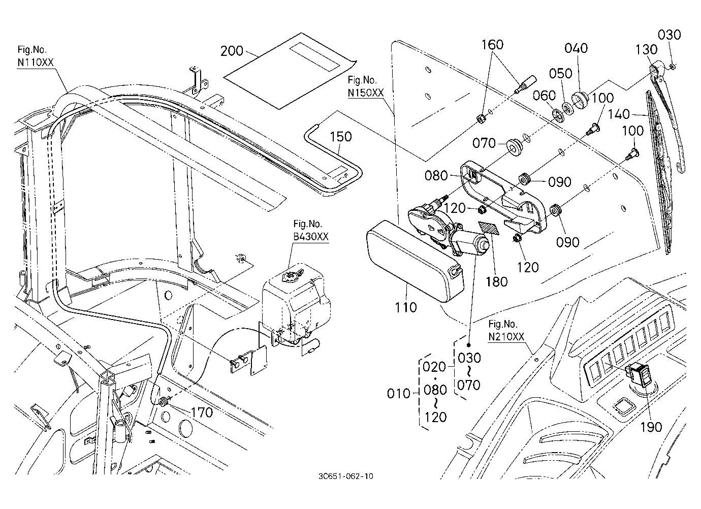 Rear Wiper Kit [A] [Option]