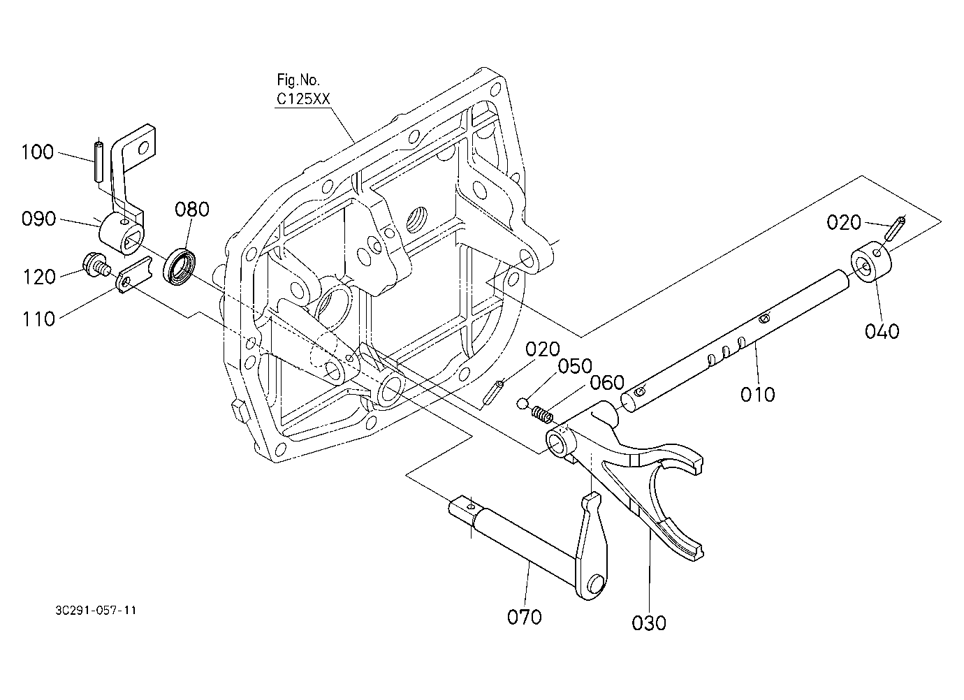 Range Gear Shift Fork