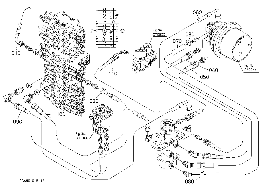 Oil Piping (Travel Lh)