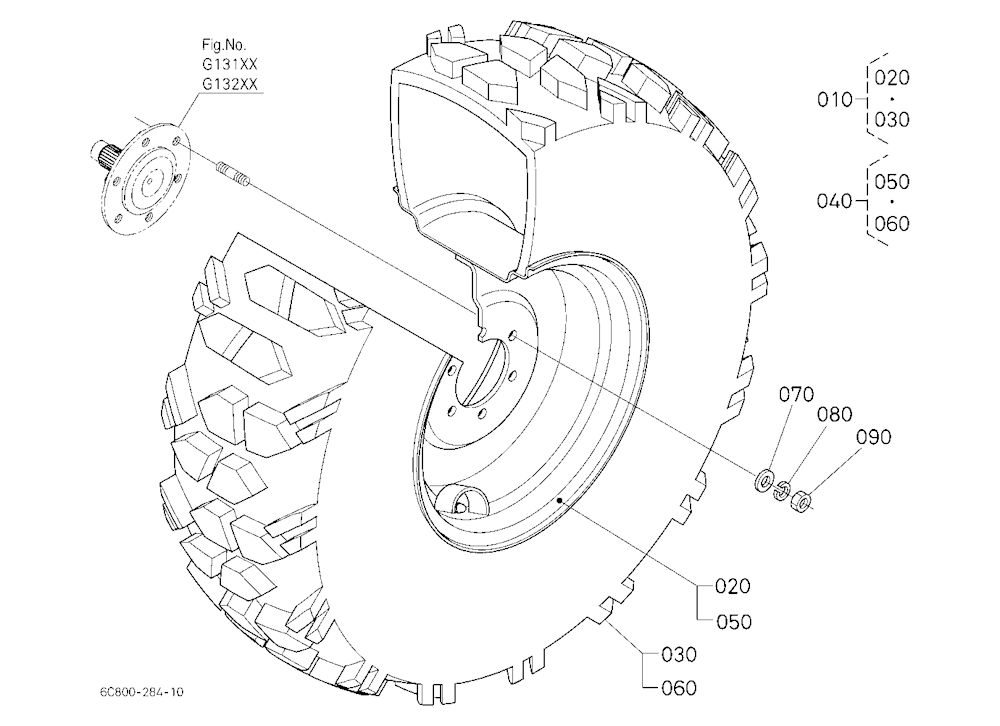 Front Wheel (25*8.50-14 R4)
