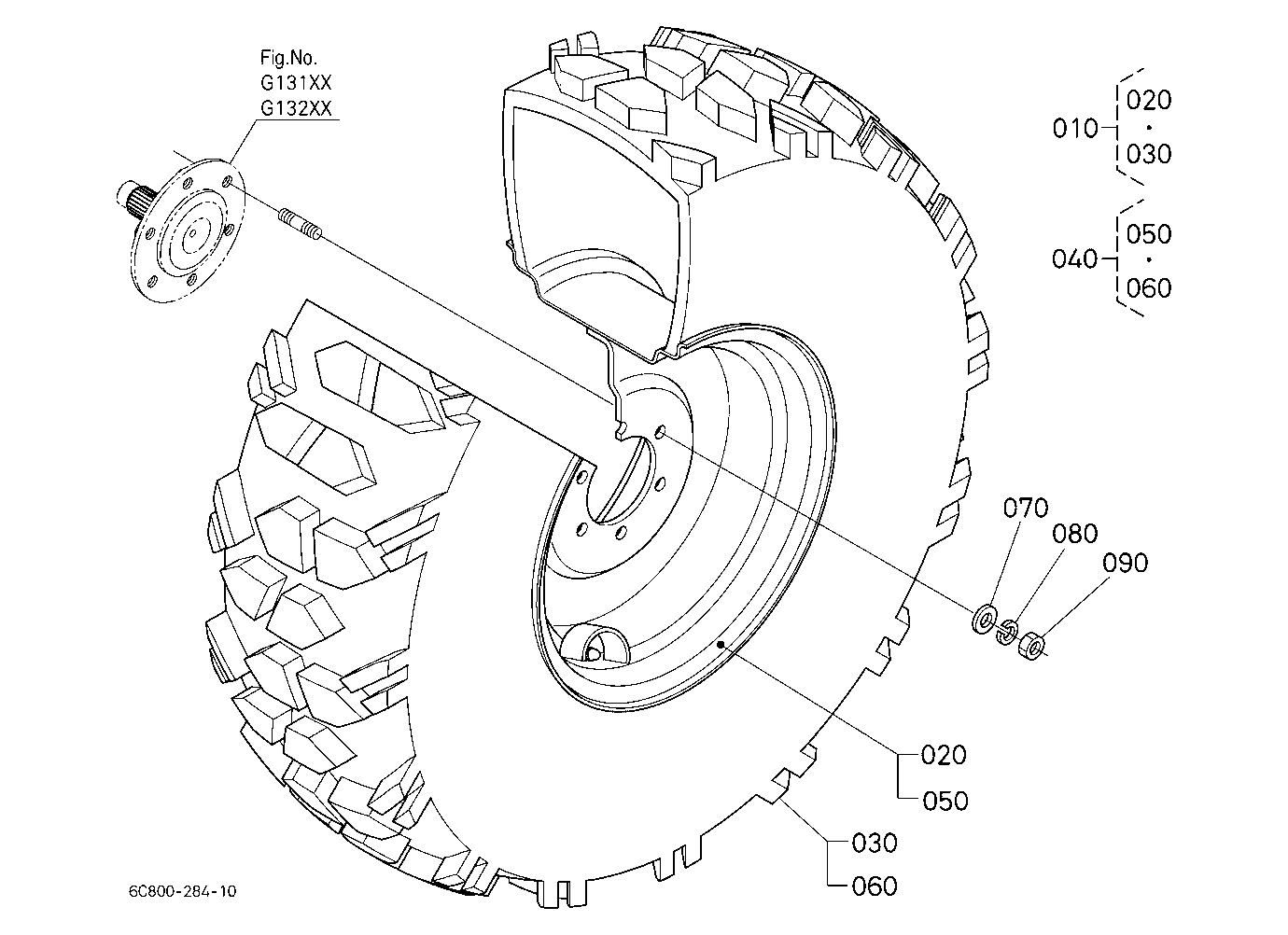 Front Wheel (25*8.50-14 R4)