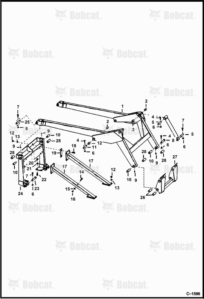 Lift Arm & BOB-TACH (Replaceable Bushings)