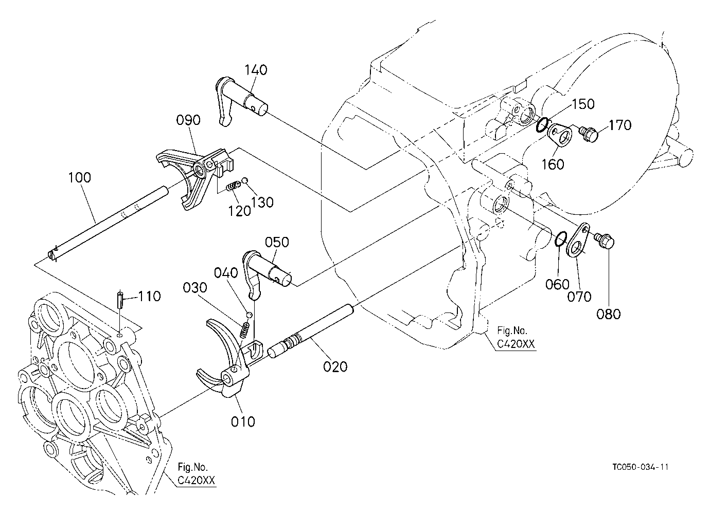 Range Gear Shift Fork
