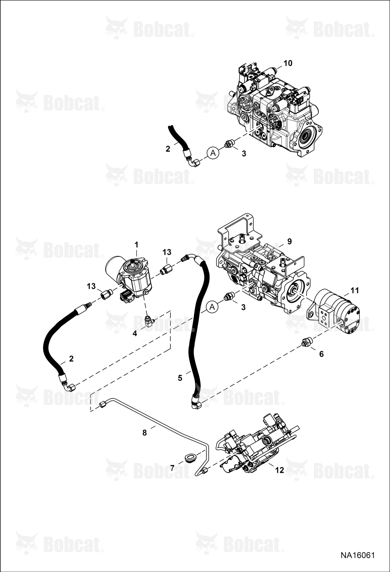 Hydrostatic Circuitry (Cooling Fan)  A3NL13651 & Above