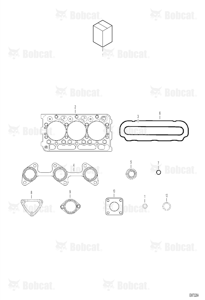 Upper Gasket Kit (Engine S/N 4JC0001 & Above)