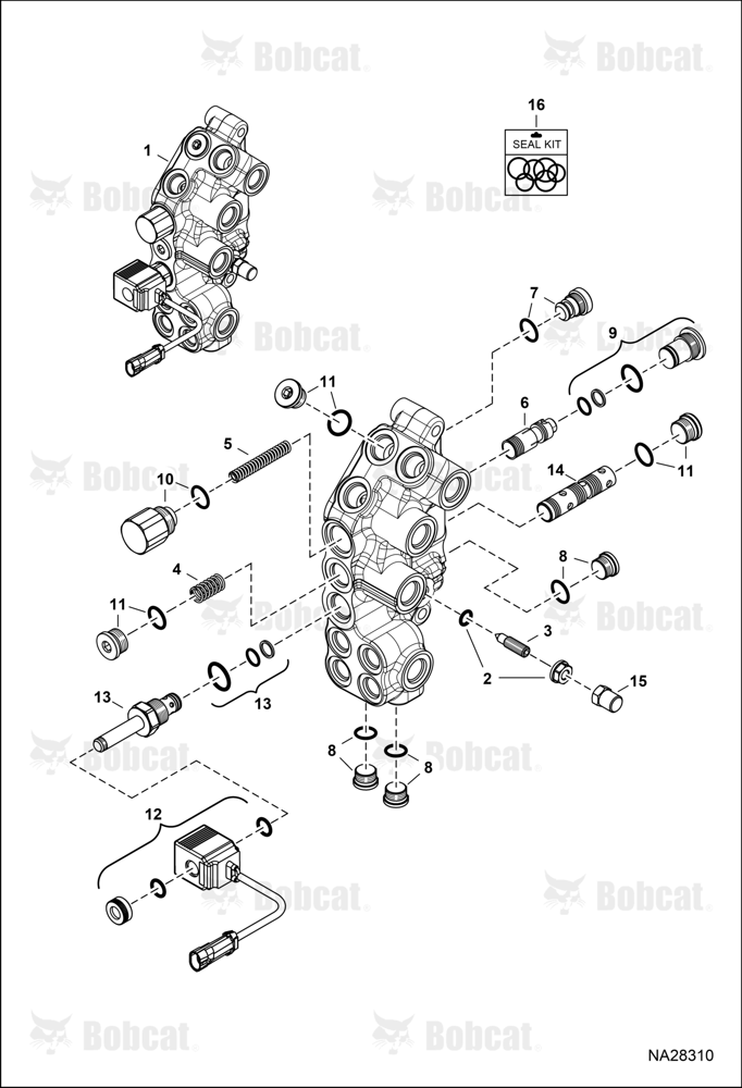 Bucket Position Valve (Walvoil) B1ED14851 & Above