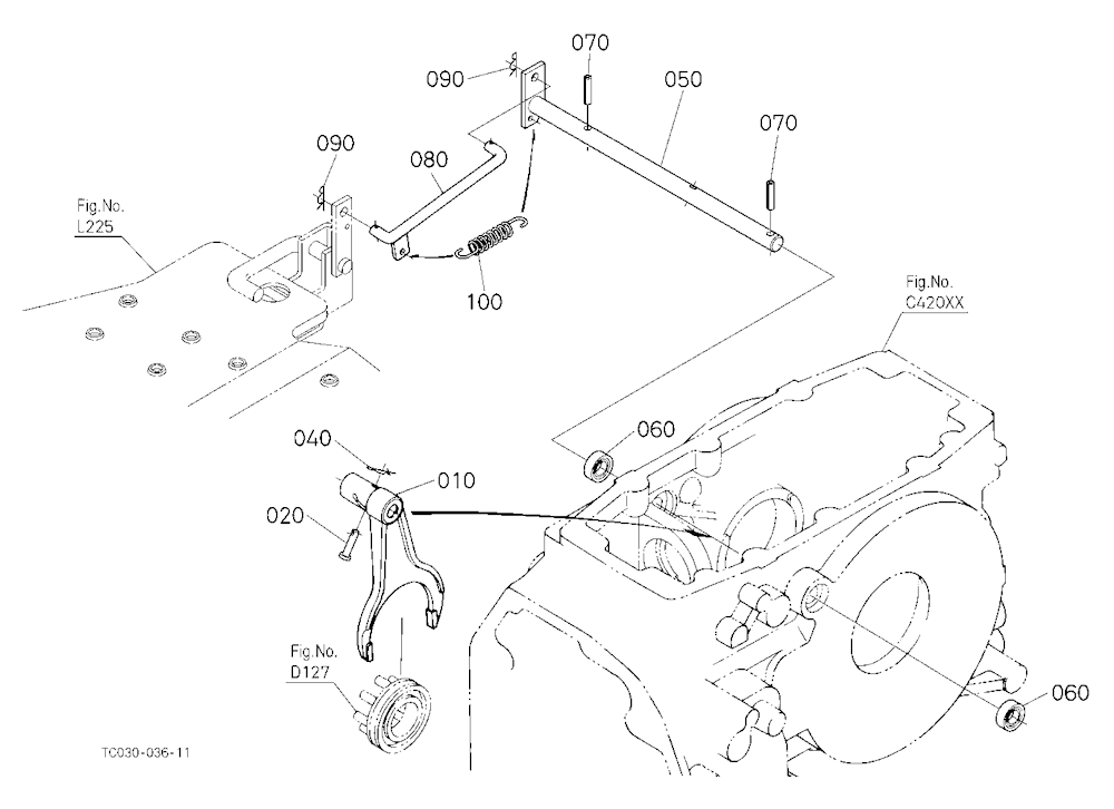 Differential Lock Shift Fork