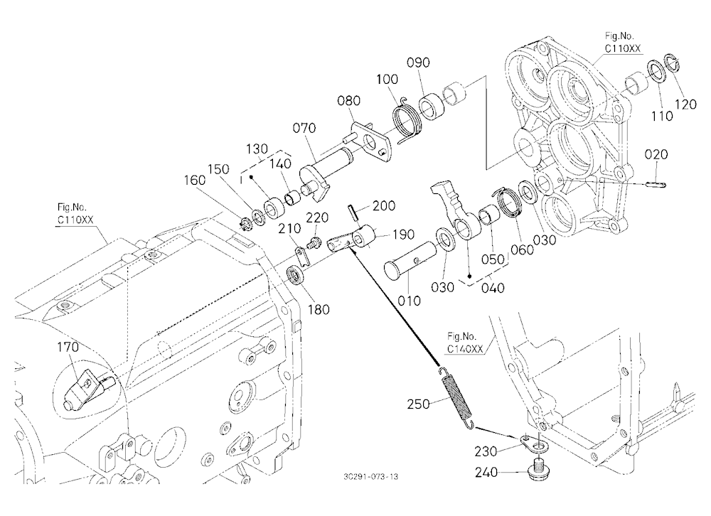 Parking Brake Camshaft