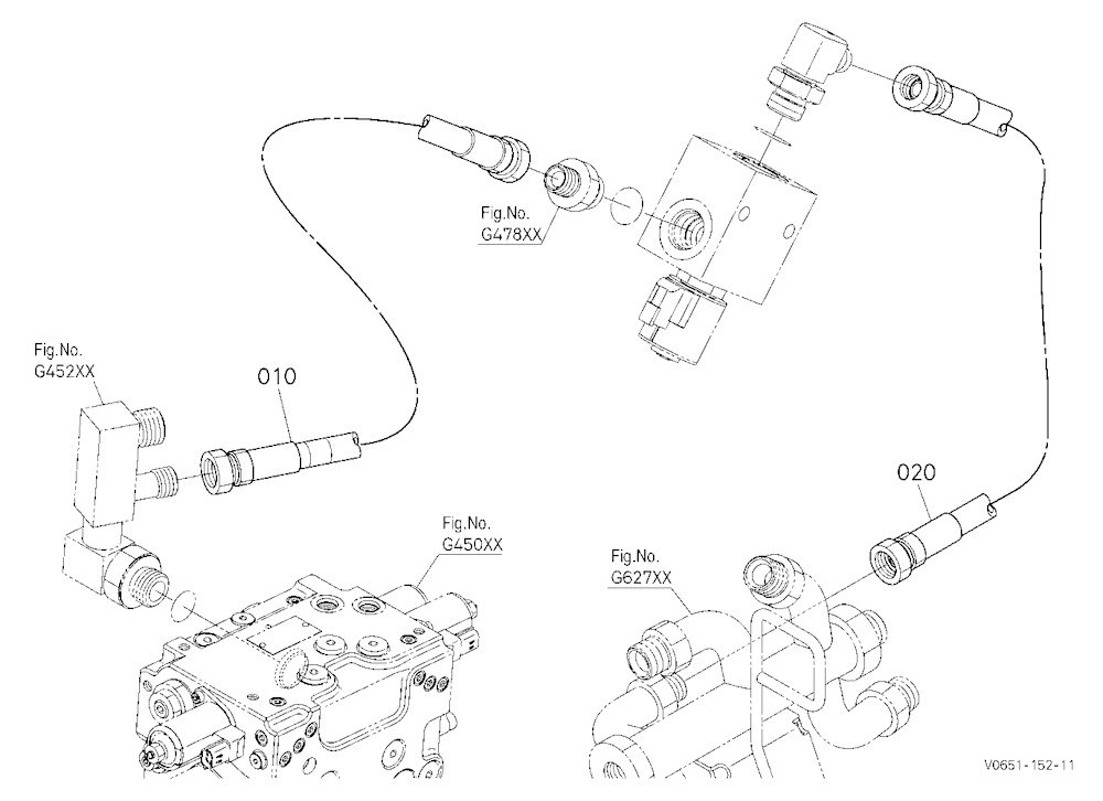 Oil Piping (Aux Change Valve) [High Flow]